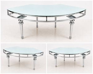Silver Serpentine Table