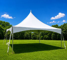 White 20x20 Peak Tent