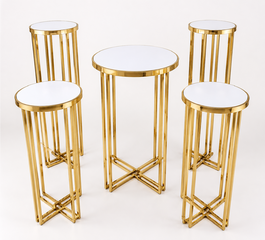 Medium Wide Gold Frame Pedestal