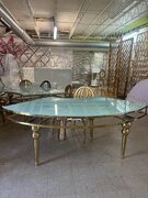 Gold Serpentine Table