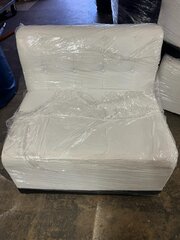 White Leather Lounge Couch #5