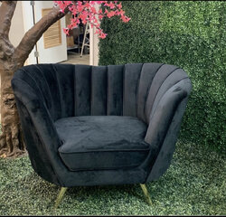Black Velvet Chair