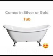 White/ Silver Tub