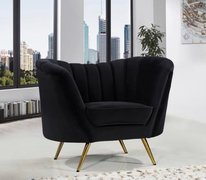 Black Velvet Chair/ Daisy 