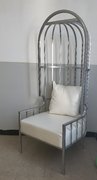 Silver Caged Chair
