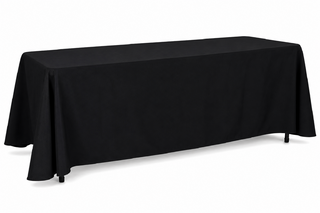 6ft Black Tablecloth