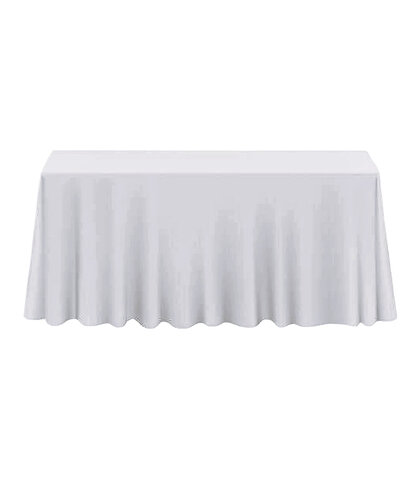6' White Rectangular tablecloths