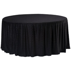 120' Black Round Tablecloths