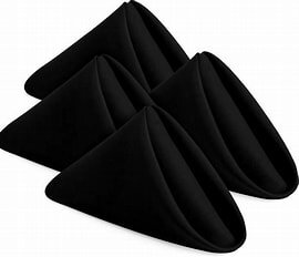 Black Linen Napkins