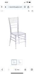 Clear Chiavari Chair with pad