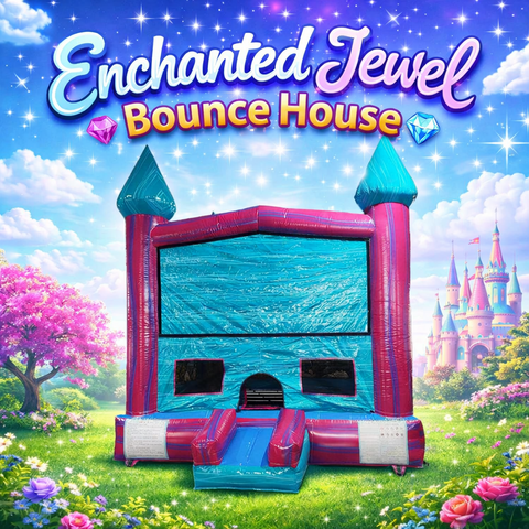 💎 Enchanted Jewel Bounce House - M with Hoop