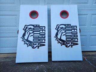 Georgia Bull dog Cornhole Game