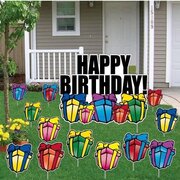 Happy B-Day yard greeting package