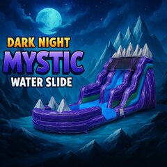 15' FT Dark night mystic water slide with pool