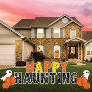 Happy Haunting "Halloween" yard card greeting