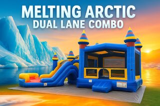 Melting Artic Dual Lane Dry Bounce and Slide Combo