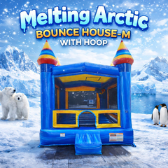 ❄️ Melting Arctic Bounce House – M with Hoop 🏀