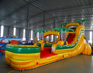 'NEW' 16' FT Rasta Splash Single Lane water slide