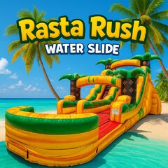 '16' FT Rasta Rush Single Lane water slide