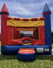 Multi Colored Bounce House 2