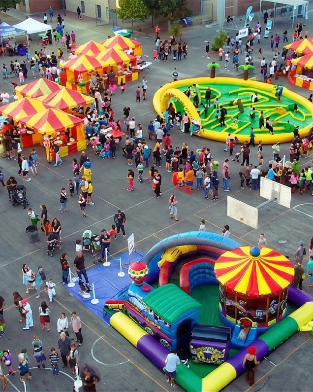 Extra Fun Jumpers party setup