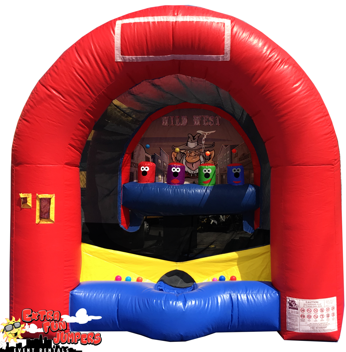 Knock-em Dowm Carnival Game by Extra Fun Jumpers