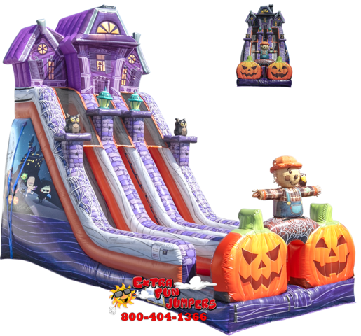 24ft Haunted Mansion Scarecrow Dry Slide 708