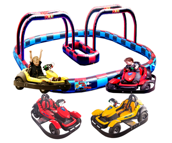 4- Go Karts + Large Race Track #415