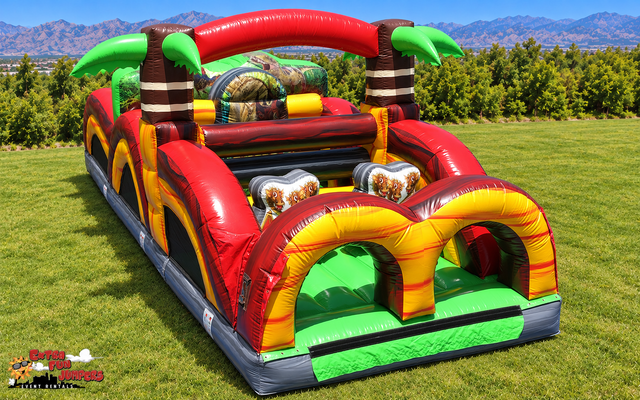 30ft Dinosaur Obstacle Course 652