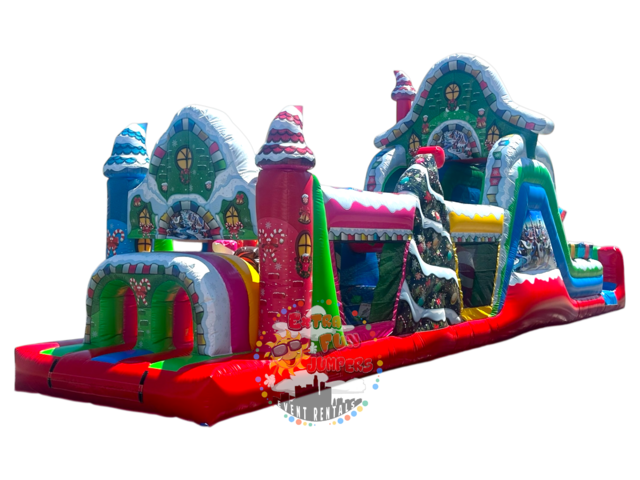 50ft Christmas Obstacle Course 611