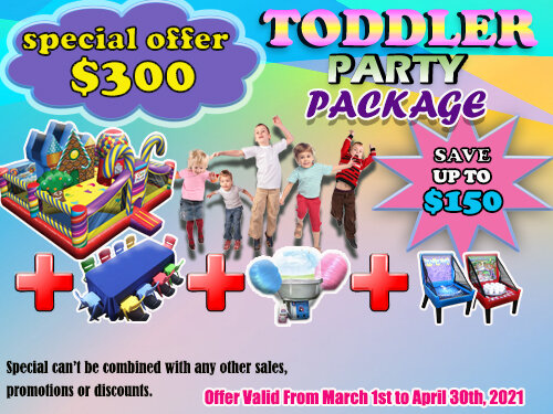 TODDLER PARTY PACKAGE