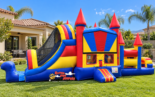 48ft Obstacle Castle Double Slide Combo 624-1&624-2