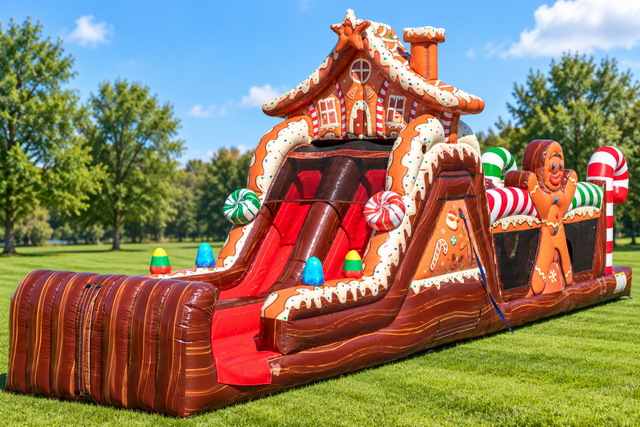 50ft Gingerbread Obstacle Course 600