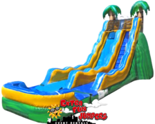 17ft Tropical Single lane Waterslide with Pool 501