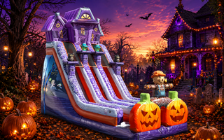 24ft Haunted Mansion Scarecrow Dry Slide 708