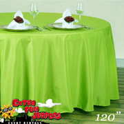 Lime Round Linen