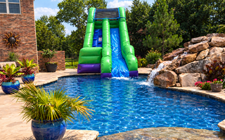 12ft Waterslide into a Pool 511