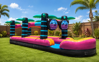 35ft Beach Vibe Double Lane Slip and Slide with Splash area 528
