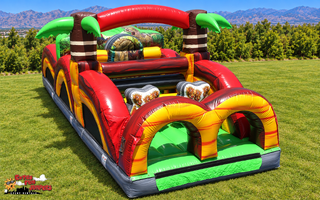 30ft Dinosaur Obstacle Course 652