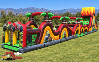 95ft Dinosaur Obstacle Course 651,652 & 653