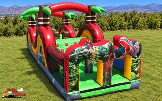 35ft Dinosaur Obstacle Course 651