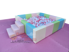 Flavors 7ft x 7ft Ball pit with stairs