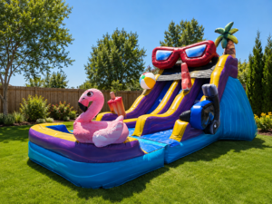 17ft Pool Party Dual Lane Waterslide 526