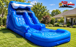 12ft Wave single lane Waterslide with pool 514