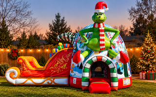 Grinch Bouncer with a Slide 207