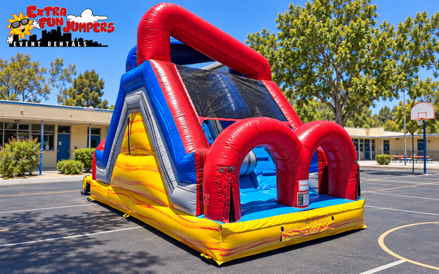 30ft Lava Rush Dual Lane Slide