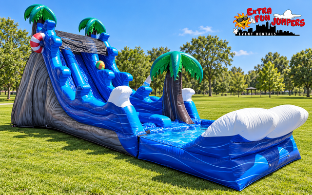 20ft Malibu Dual lane Waterslide 504