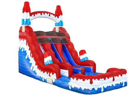 16' Rocket Pop Double Lane Dry Slide