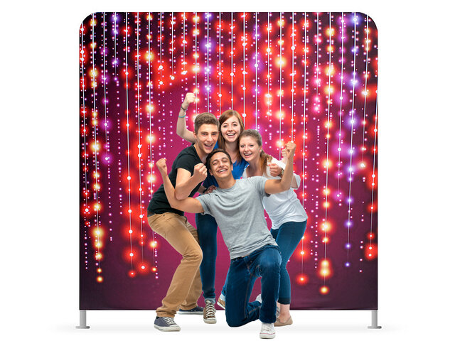 Photo Booth Backdrop (Party Lights)