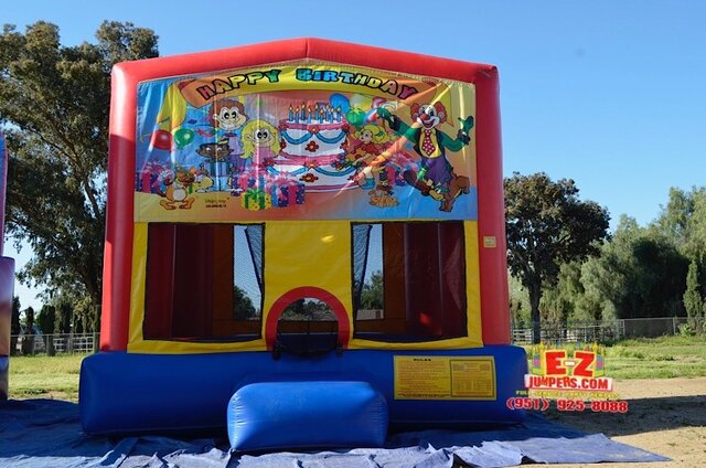 Birthday or Clown Large Bounce House